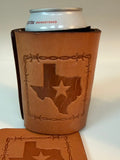 Premium Texas Drink Coozie / Beverage Holder